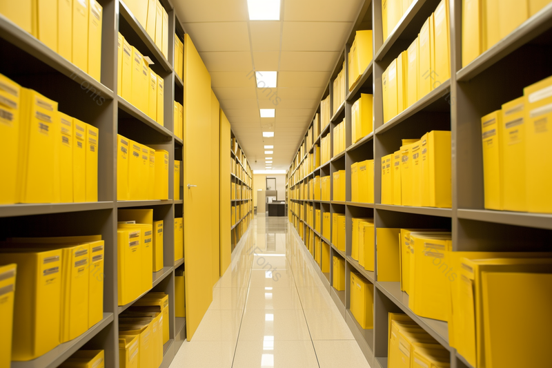 明亮敞亮黄色档案室图书馆文件摄影背景,高清,摄影图,摄影图片,图片大全,摄影图免费下载